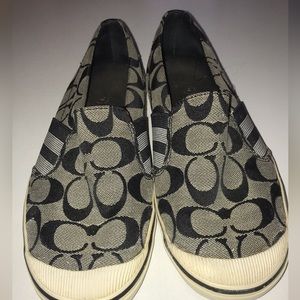 Womens 7.5 Medium Wide Slip on COACH shoes